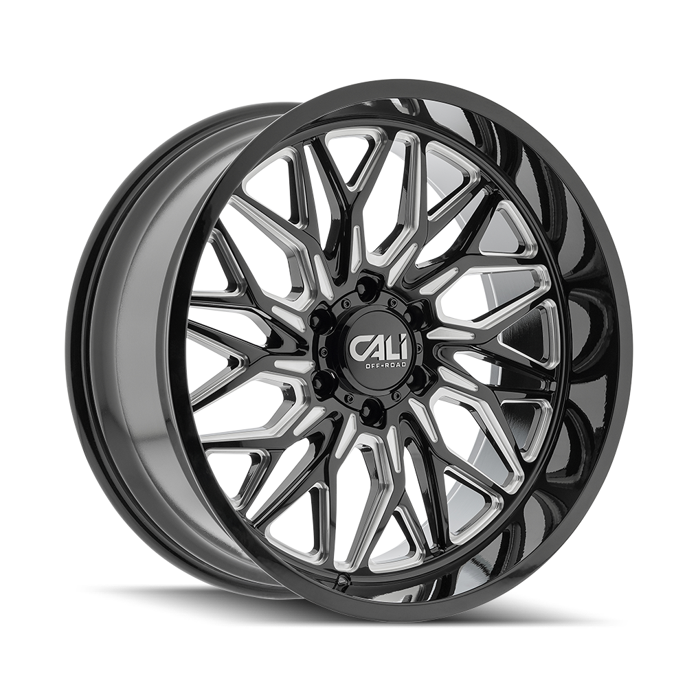 20x10 Cali Off-Road 9118 Crusher Black Milled Wheel 6x5.5 (-19mm)