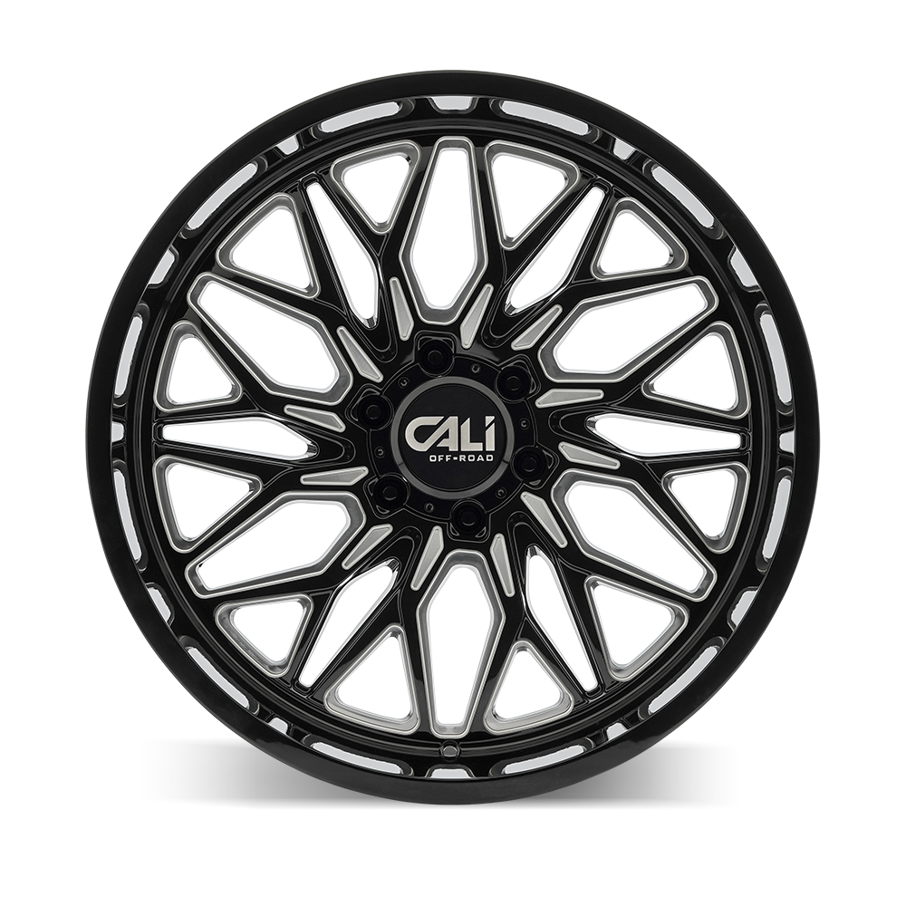 20x10 Cali Off-Road 9118 Crusher Black Milled Wheel 6x5.5 (-19mm)