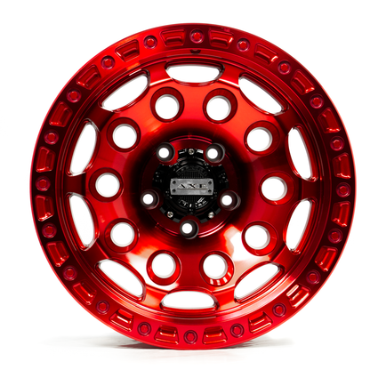 17x9 Axe Chaos Candy Red Wheel 6x5.5 (0mm)