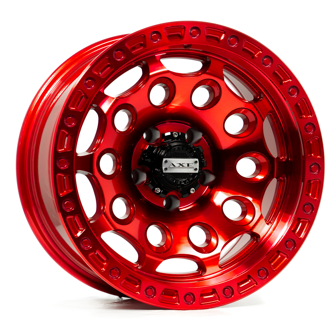 17x9 Axe Chaos Candy Red Wheel 6x5.5 (0mm)