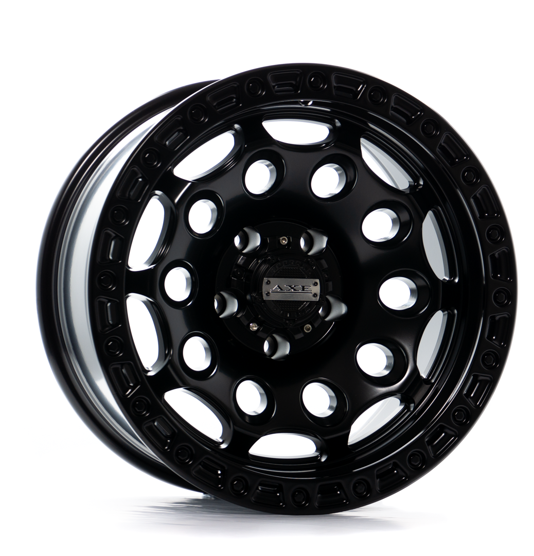 17x9 Axe Chaos Satin Black Wheel 5x5 (-40mm)