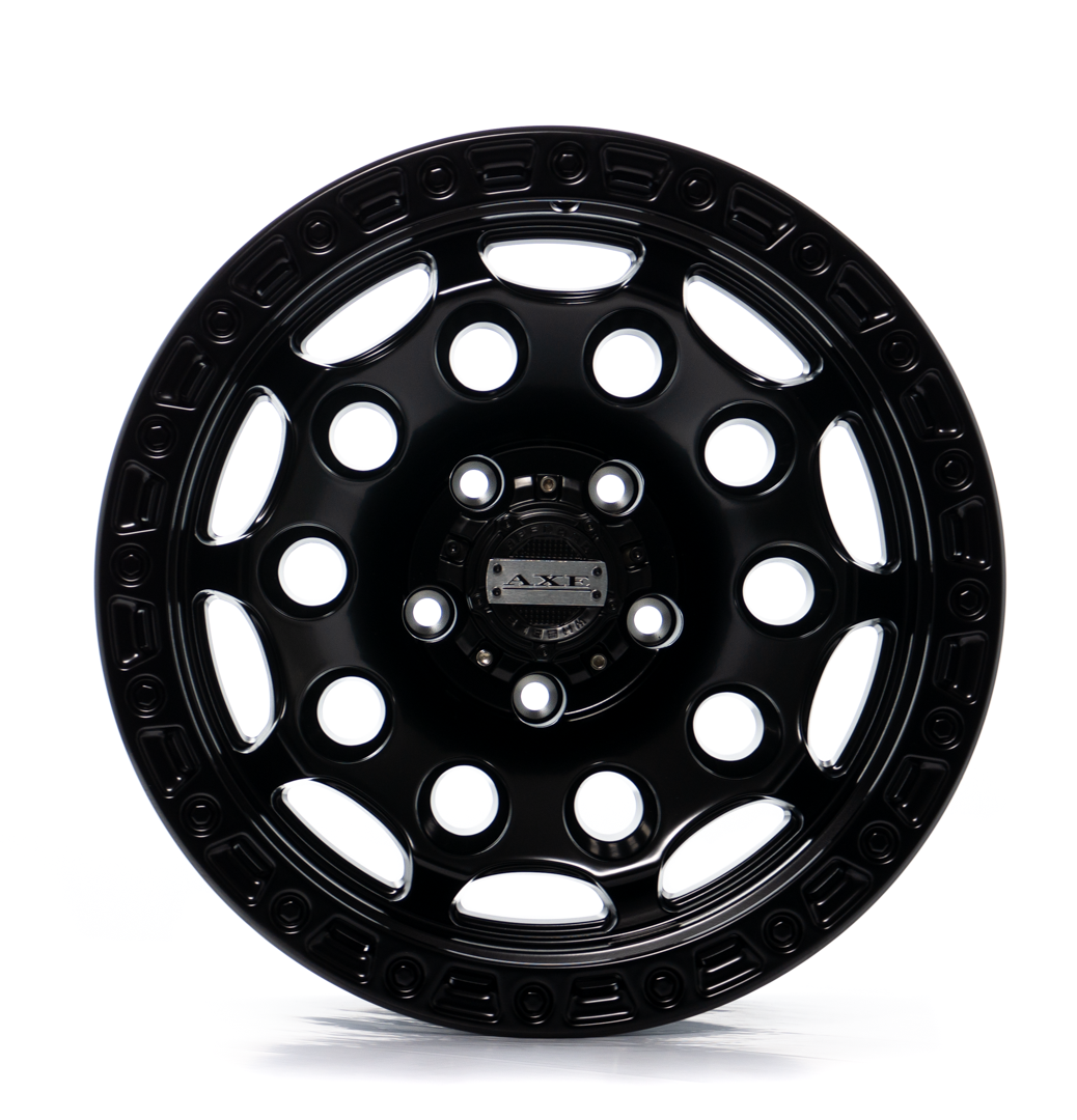 17x9 Axe Chaos Satin Black Wheel 5x5 (-40mm)