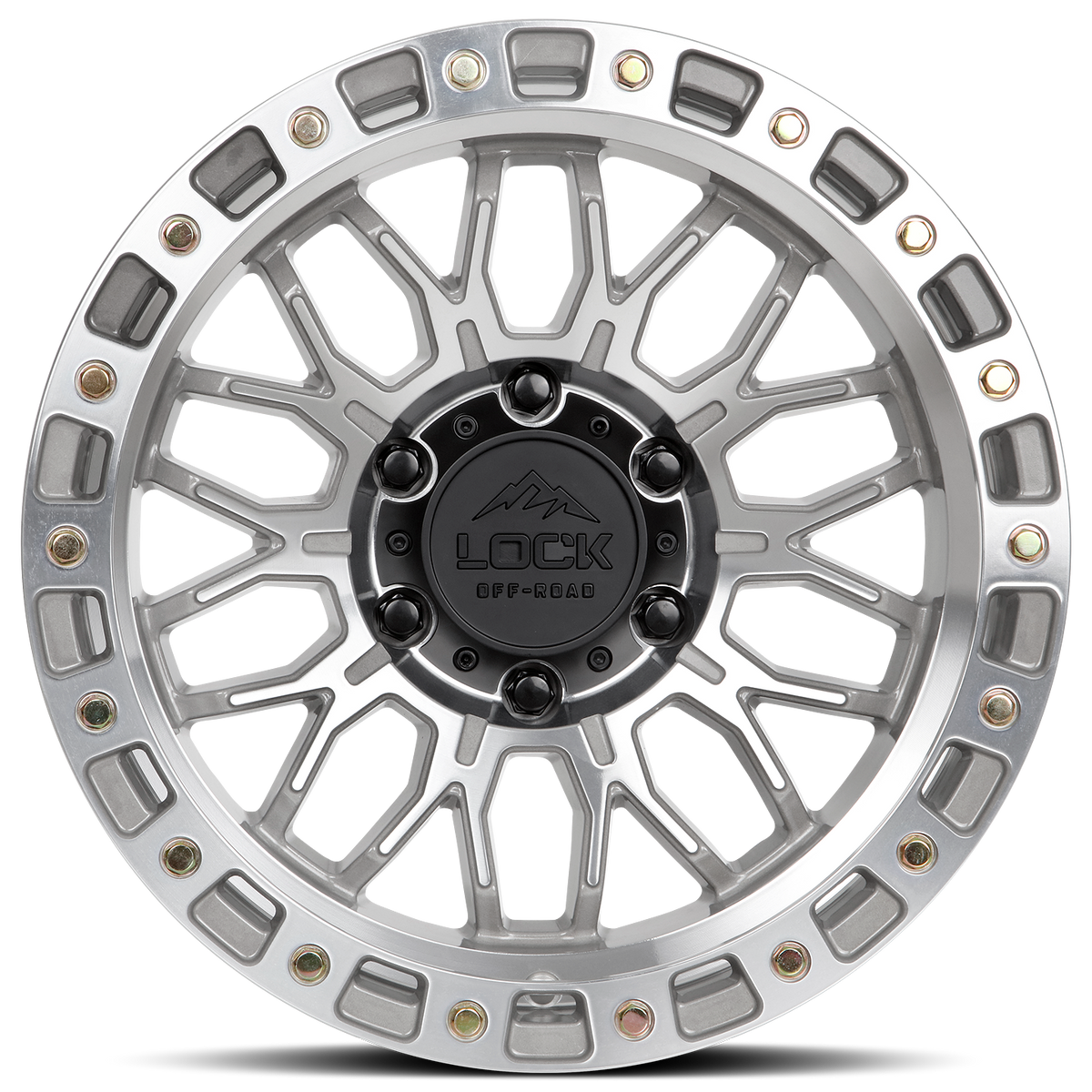 20x9 Lock Off-Road Combat Machine With Clear Coat Wheel 6x5.5 (0mm)