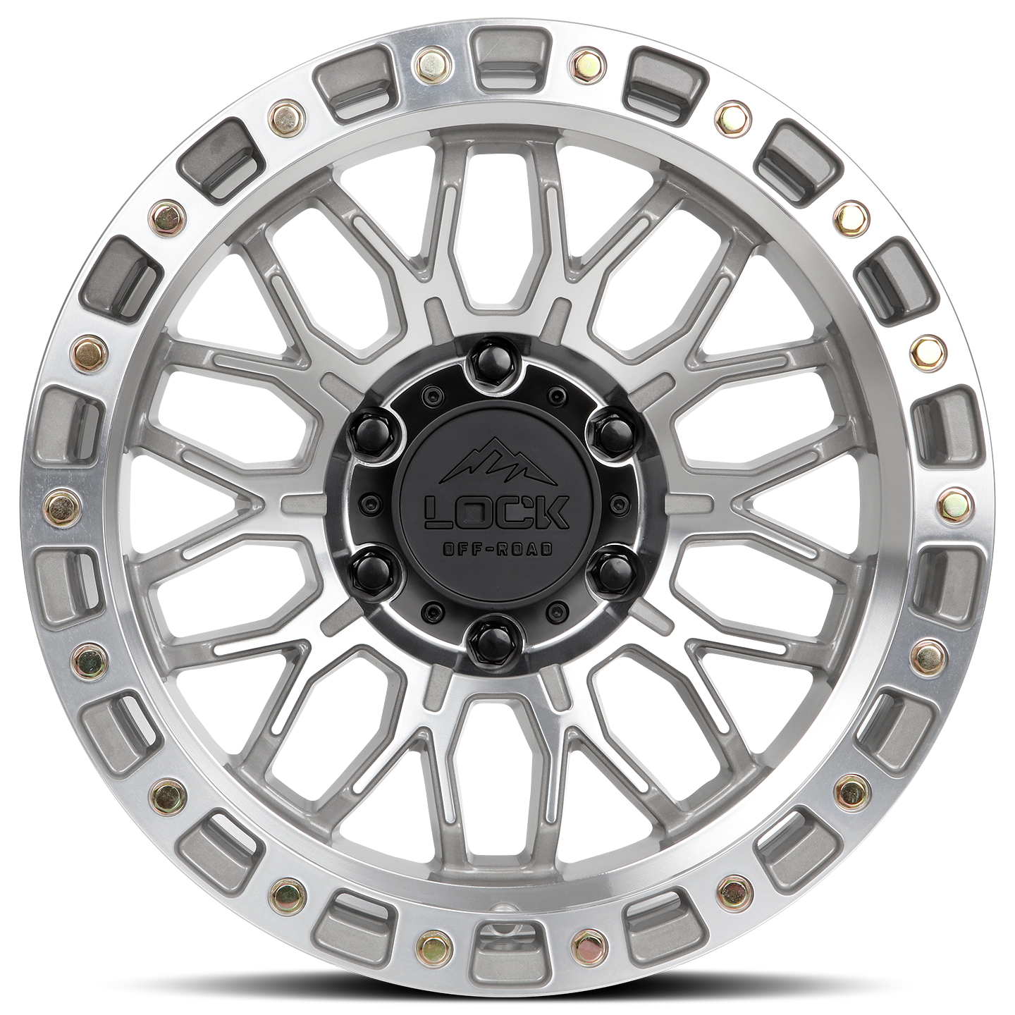 17x9 Lock Off-Road Combat Machine With Clear Coat Wheel 6x135 (1mm)