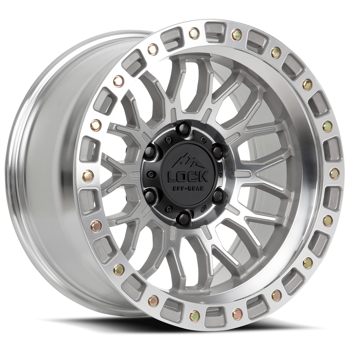 20x9 Lock Off-Road Combat Machine With Clear Coat Wheel 6x5.5 (0mm)