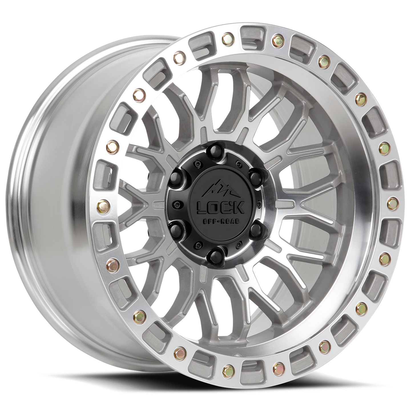 17x9 Lock Off-Road Combat Machine With Clear Coat Wheel 6x135 (1mm)