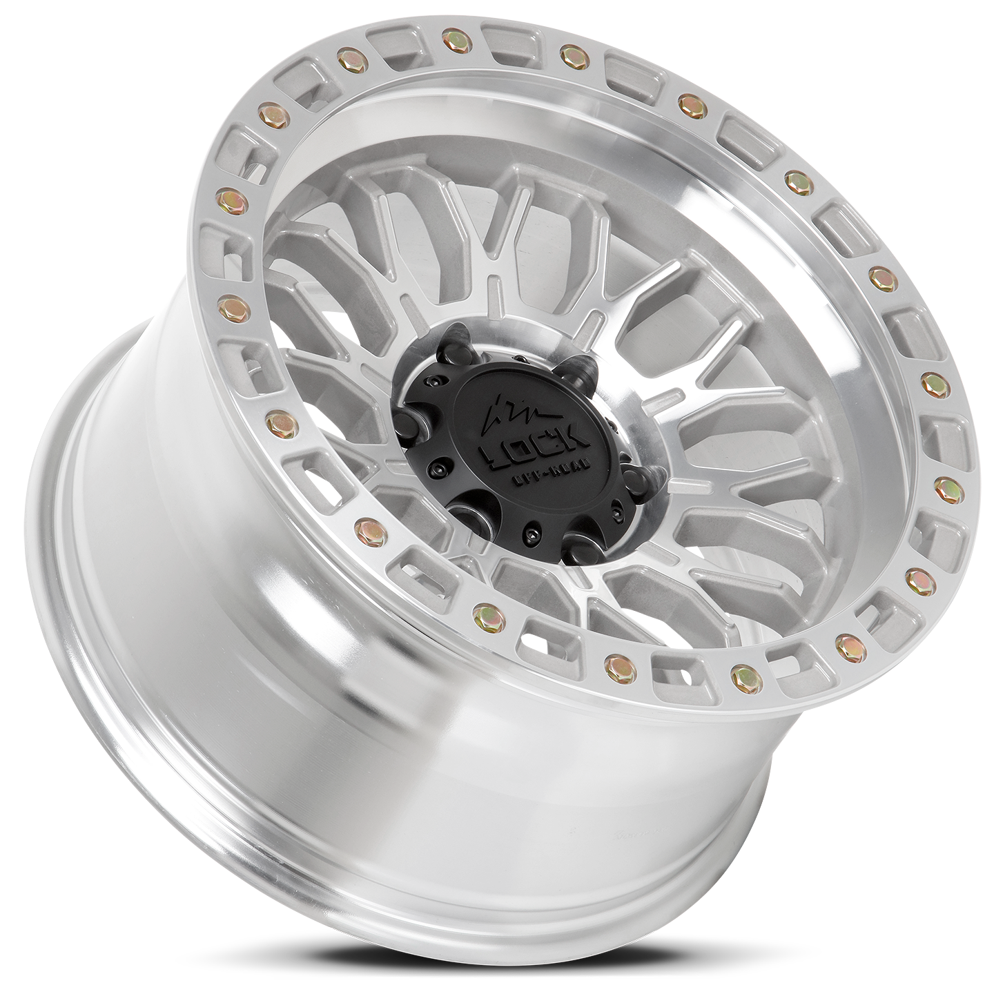 17x9 Lock Off-Road Combat Machine With Clear Coat Wheel 6x135 (1mm)