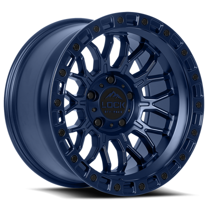 17x9 Lock Off-Road Combat Matte Blue Wheel 6x135 (1mm)