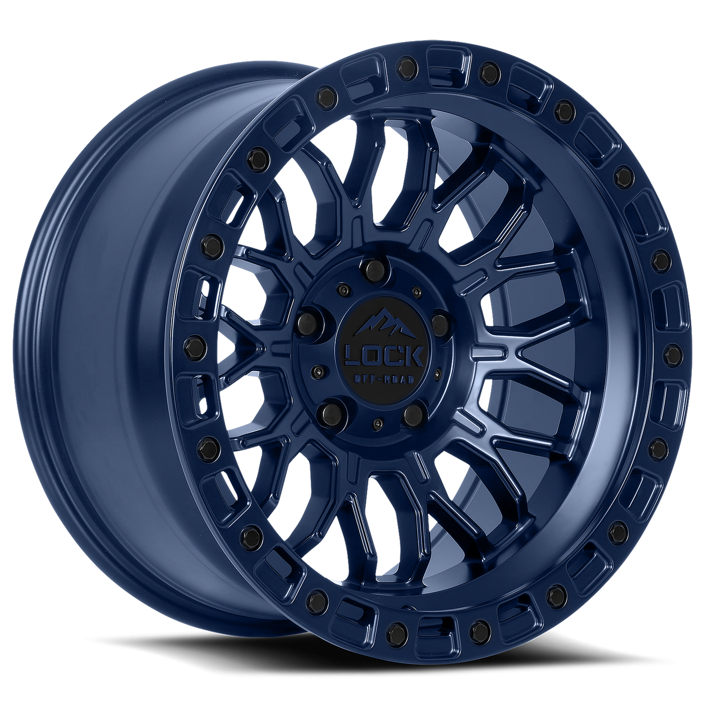 20x9 Lock Off-Road Combat Matte Blue Wheel 5x5 (0mm)
