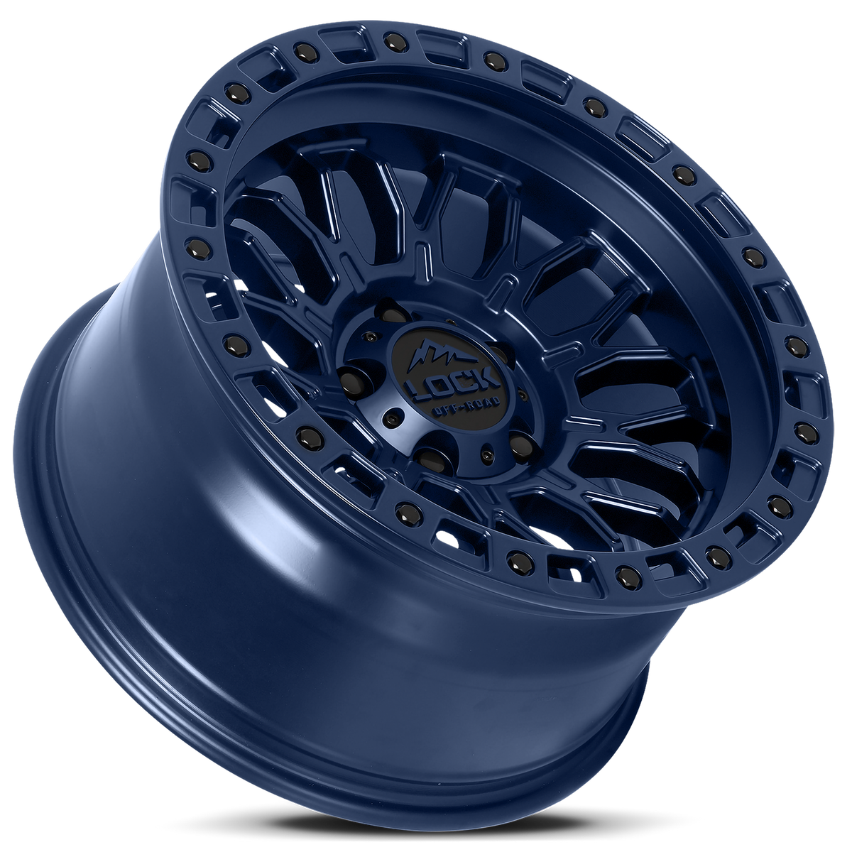 17x9 Lock Off-Road Combat Matte Blue Wheel 6x135 (1mm)
