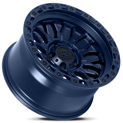 17x9 Lock Off-Road Combat Matte Blue Wheel 6x135 (1mm)