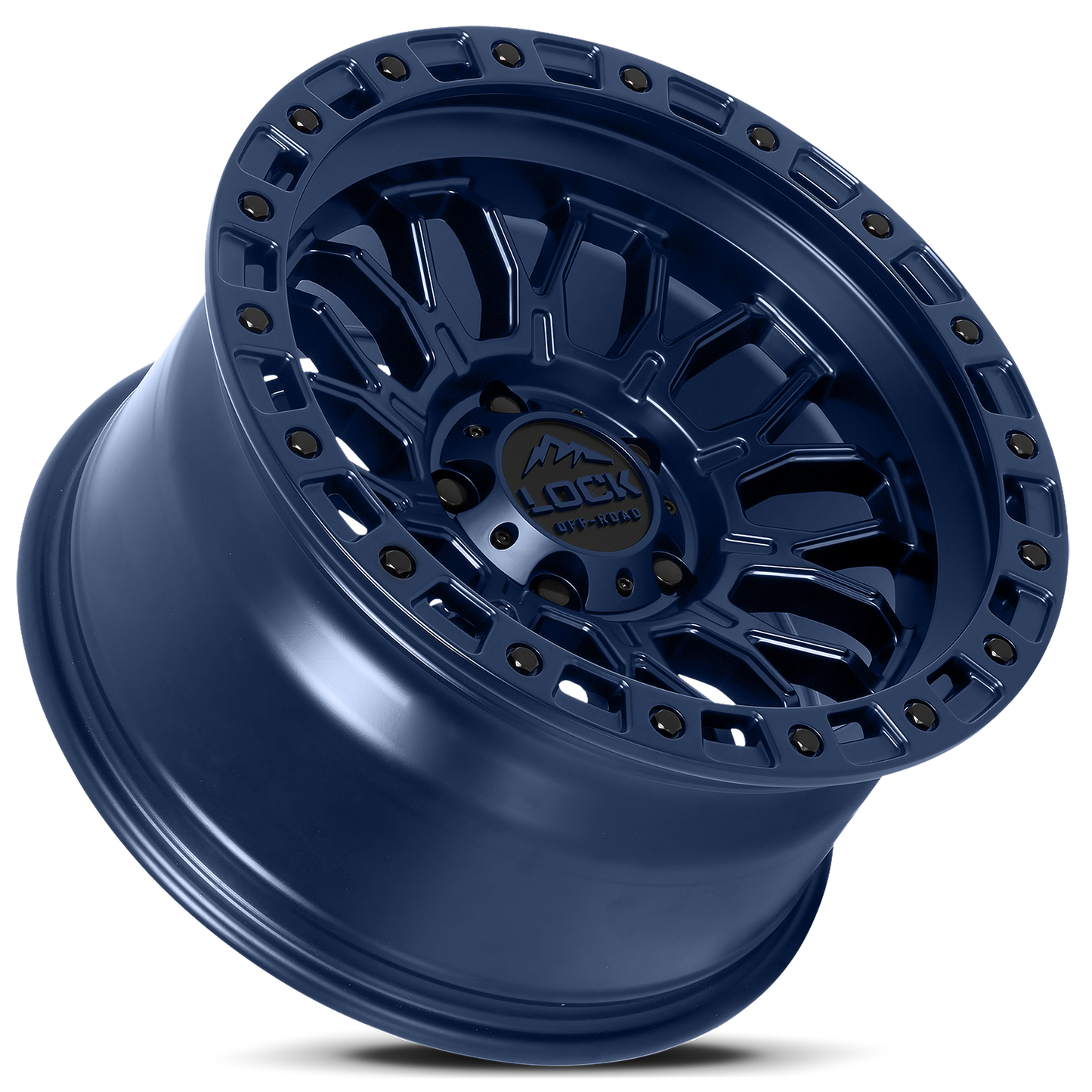 20x10 Lock Off-Road Combat Matte Blue Wheel 8x180 (-18mm)
