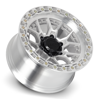 17x9 Lock Off-Road Commando Machine With Clear Coat Wheel 5x5 (-12mm)
