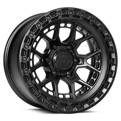 20x9 Lock Off-Road Commando Matte Black With Matte Black Ring Wheel 5x5 (0mm)