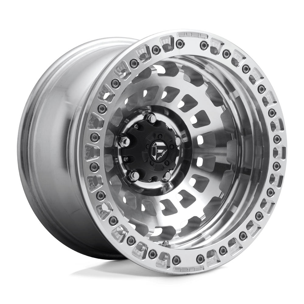 17x9 Fuel D102 Zephyr BEADLOCK Gloss Machined Wheel 6x5.5 (-15mm)