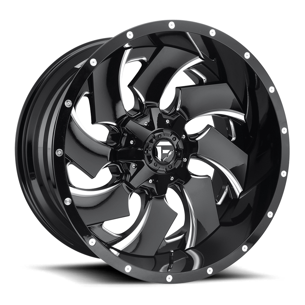 20x14 Fuel D239 Cleaver Gloss Black Milled Wheel 8x170 (-75mm)