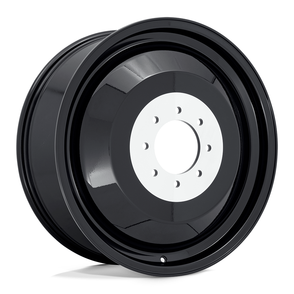 24x8.25 Fuel D501 DUALLY Inner Gloss Black Wheel 8x6.5 (78mm)