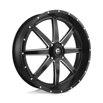 26x7 Fuel UTV D538 MAVERICK MATTE BLACK MILLED Wheel 4x137 (13mm)