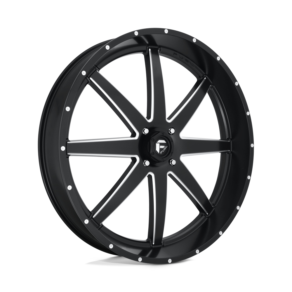 30x6 Fuel UTV D538 MAVERICK MATTE BLACK MILLED Wheel 4x137 (1mm)