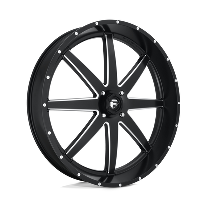 30x6 Fuel UTV D538 MAVERICK MATTE BLACK MILLED Wheel 4x137 (1mm)