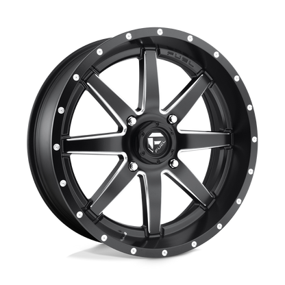 20x7 Fuel UTV D538 MAVERICK MATTE BLACK MILLED Wheel 4x156 (13mm)