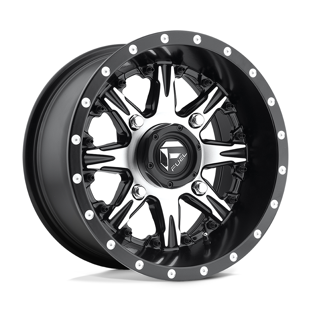14x7 Fuel UTV D541 NUTZ UTV MATTE BLACK MACHINED Wheel 4x110 (13mm)