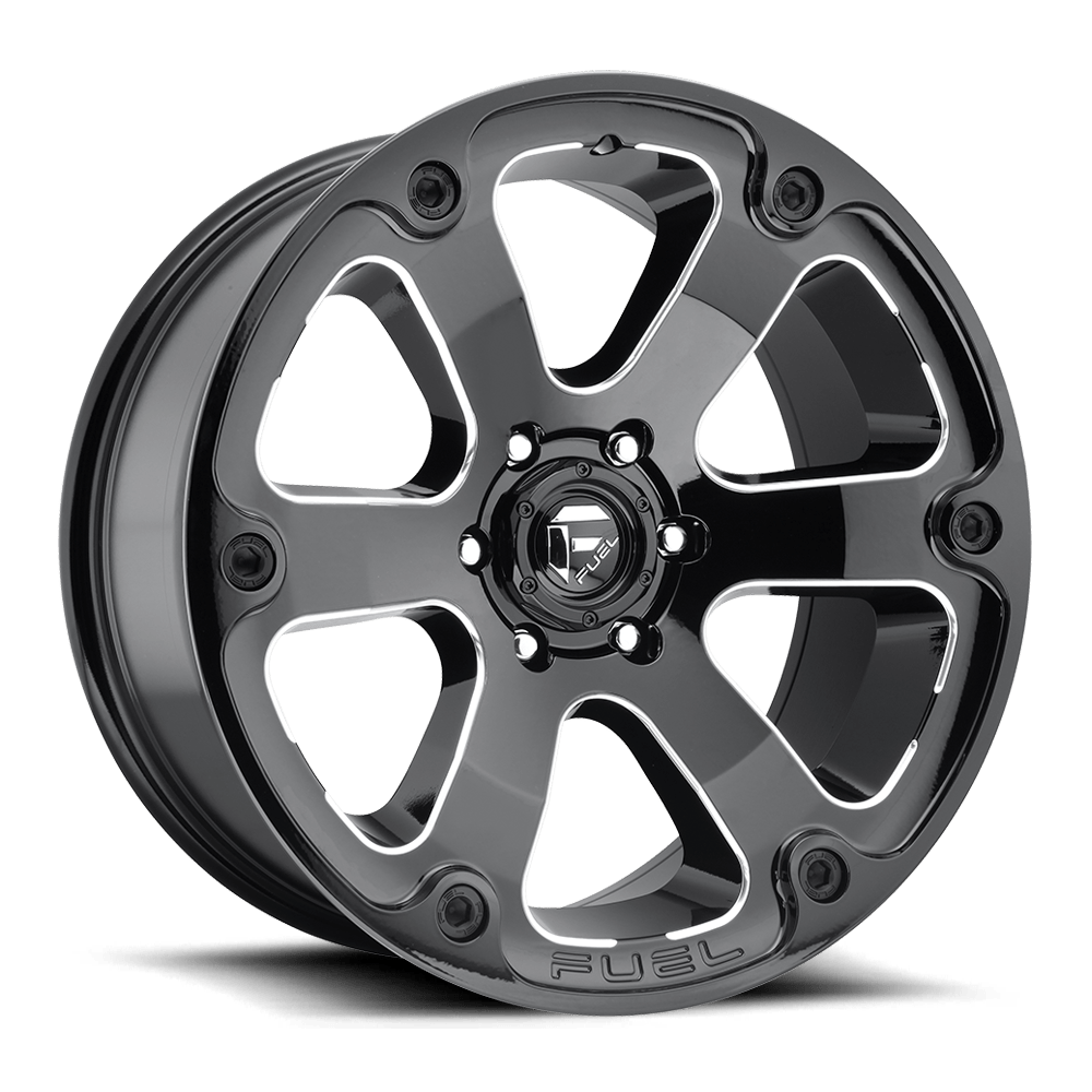 20x9 Fuel D562 Beast Gloss Black & Milled Wheel 6x5.5 (20mm)
