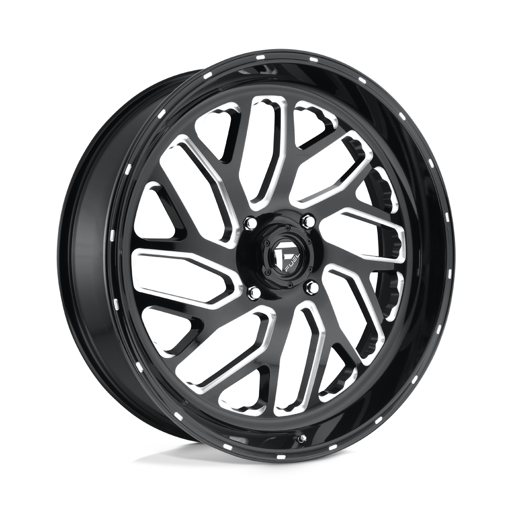 24x7 Fuel UTV D581 TRITON GLOSS BLACK MILLED Wheel 4x156 (13mm)