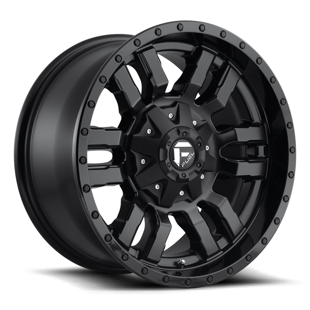 18x9 Fuel D596 Sledge Matte Black Wheel 5x4.5/5x5 (1mm)