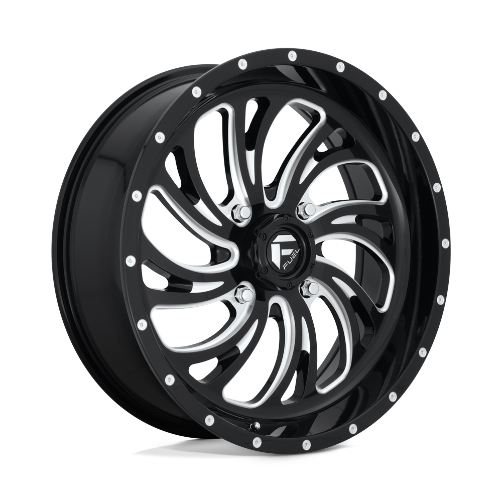 20x7 Fuel UTV D641 KOMPRESSOR GLOSS BLACK MILLED Wheel 4x137 (13mm)