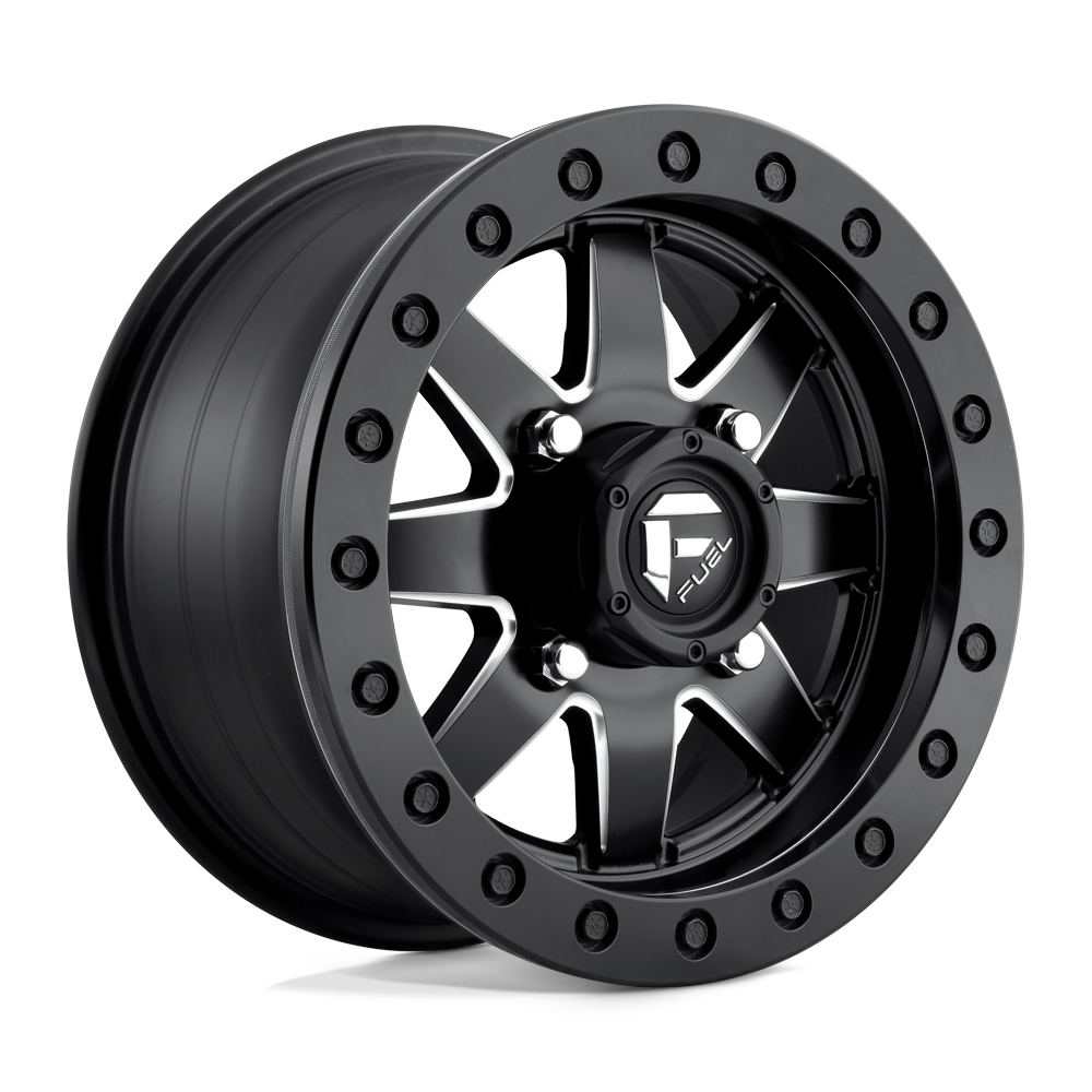 14x7 Fuel UTV D938 Maverick Matte Black Milled BEADLOCK Wheel 4x137 (38mm)