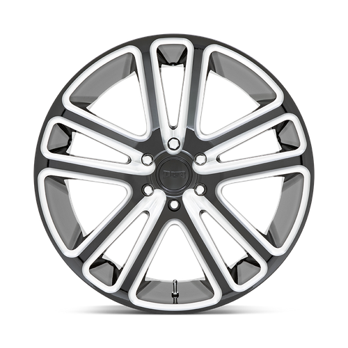 22x9.5 DUB S255 Flex Gloss Black Milled Wheel 6x5.5 (25mm)