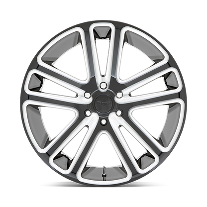 22x9.5 DUB S255 Flex Gloss Black Milled Wheel 6x5.5 (25mm)