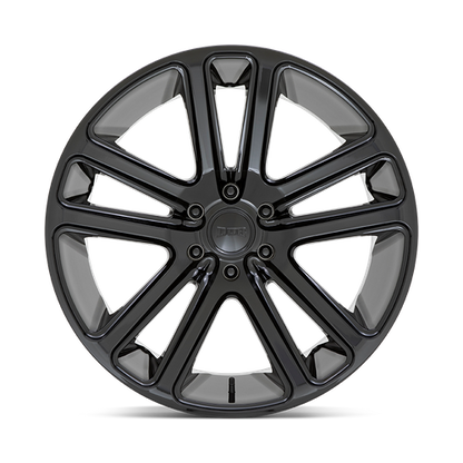 22x9.5 DUB S256 Flex Gloss Black Wheel 5x5 (10mm)