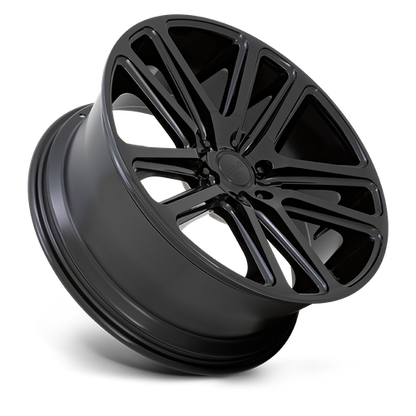 22x9.5 DUB S256 Flex Gloss Black Wheel 5x5 (10mm)