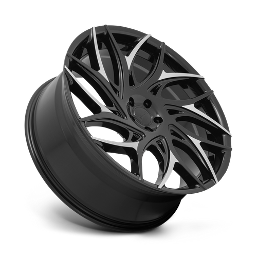 22x9 DUB S259 G.O.A.T. Gloss Black With Machined Spokes Wheel 5x120 (35mm)