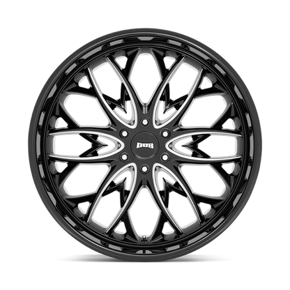 22x9.5 DUB S263 OG Gloss Black Milled Wheel 6x5.5 (25mm)