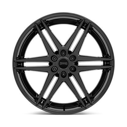 24x10 DUB S268 DIRTY DOG All Glossy Black Wheel 6x5.5 (25mm)