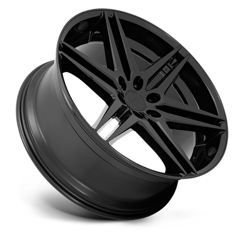 24x10 DUB S268 DIRTY DOG All Glossy Black Wheel 6x5.5 (25mm)