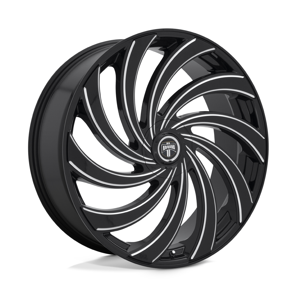 24x9 DUB S239 DELISH GLOSS BLACK MILLED Wheel 5x115/5x120 (15mm)