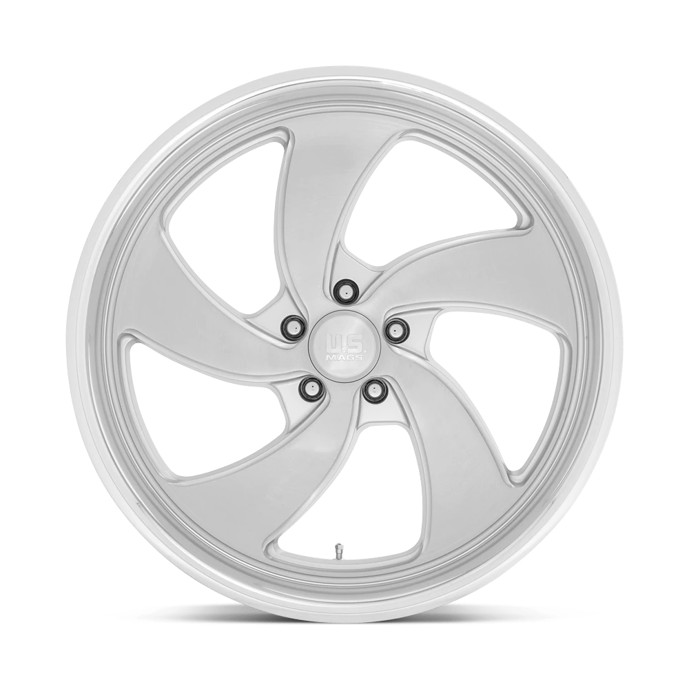 20x8 US Mags U134 Desperado Silver Brushed RIGHT Wheel 5x4.75 (1mm)