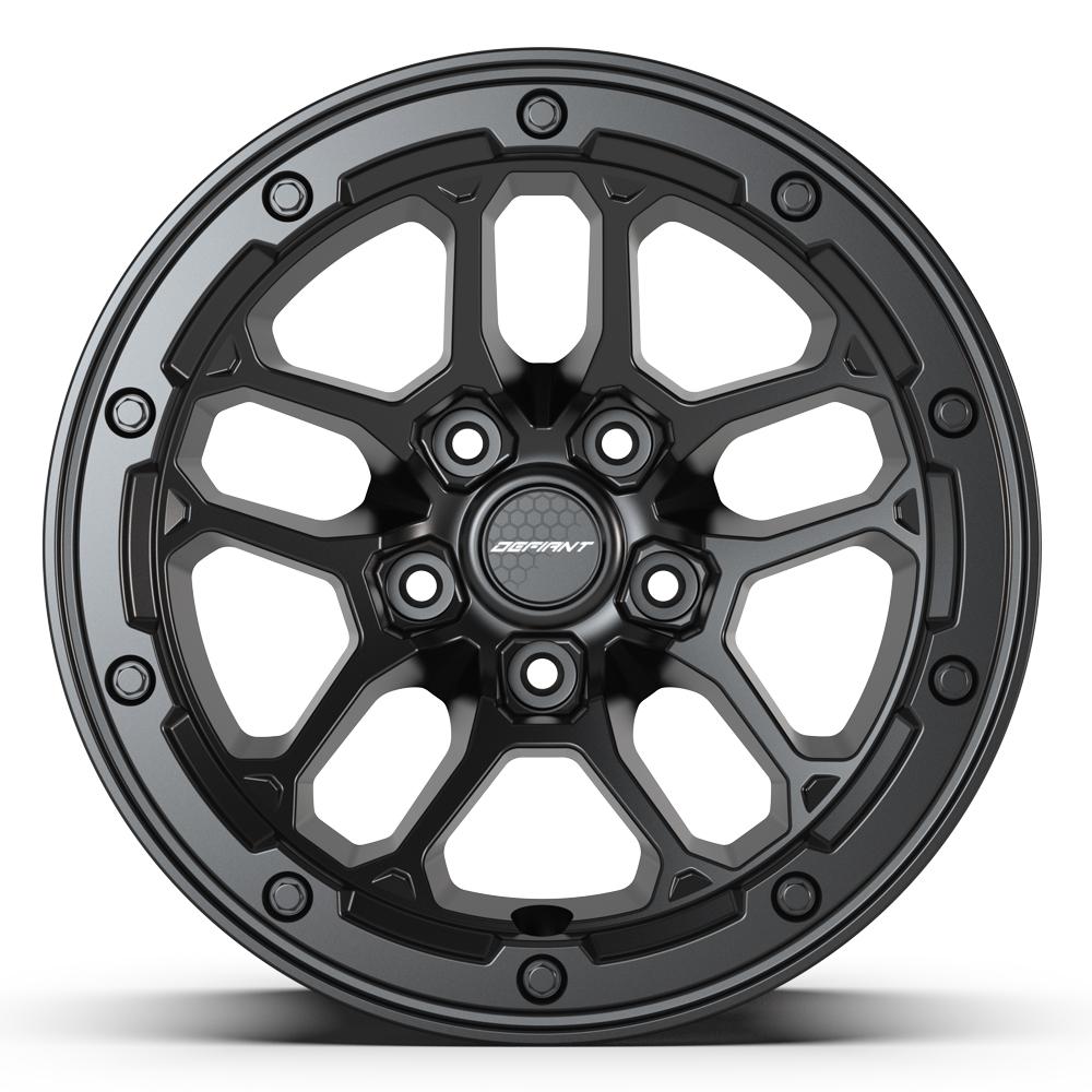 17x8 DEFIANT DF01 Satin Black Wheel 5x5 (12mm)