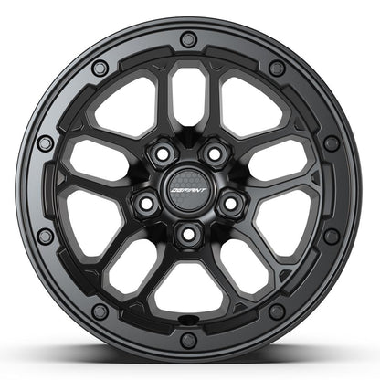 17x8 DEFIANT DF01 Satin Black Wheel 5x5 (12mm)