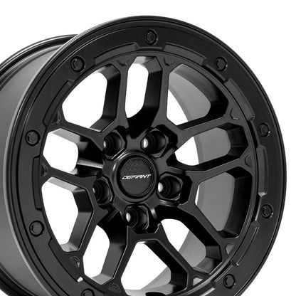 17x8 DEFIANT DF01 Satin Black Wheel 5x5 (12mm)