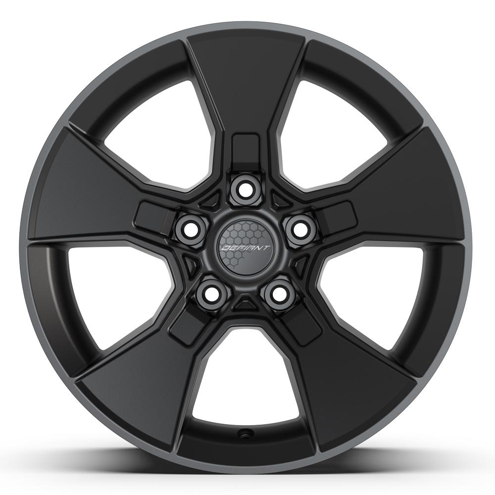 17x8.5 DEFIANT DF02 Satin Black Wheel 5x5 (12mm)