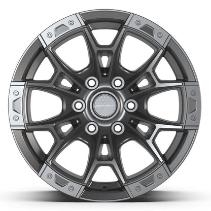 17x9 DEFIANT DF04 Dark Satin Charcoal Wheel 6x135 (12mm)