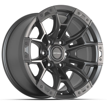 17x9 DEFIANT DF04 Dark Satin Charcoal Wheel 6x135 (12mm)