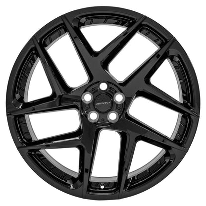 22x10 DEFIANT DF05 Gloss Black Wheel 5x120 (37mm)