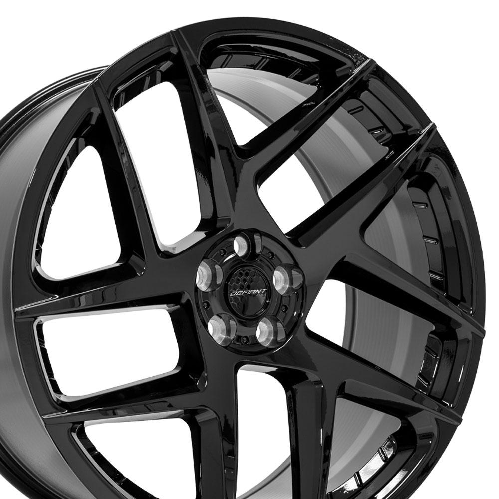 22x10 DEFIANT DF05 Gloss Black Wheel 5x120 (37mm)