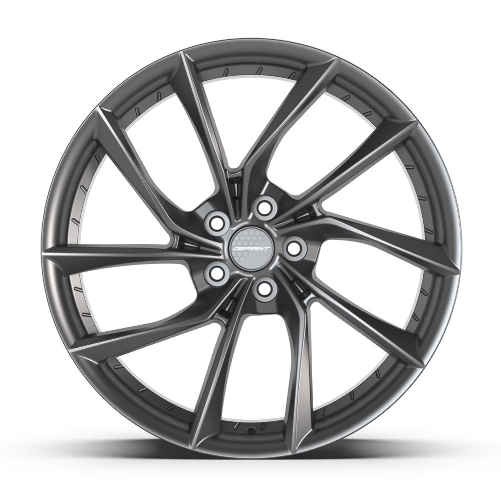 20x9 DEFIANT DF06 Dark Satin Charcoal Wheel 5x120 (35mm)